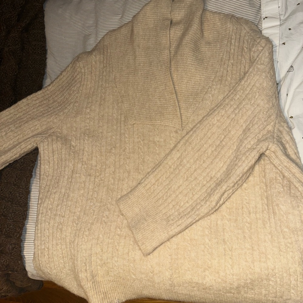 Zara Ribbed Cable Knit Sweater - Picture 3 of 3